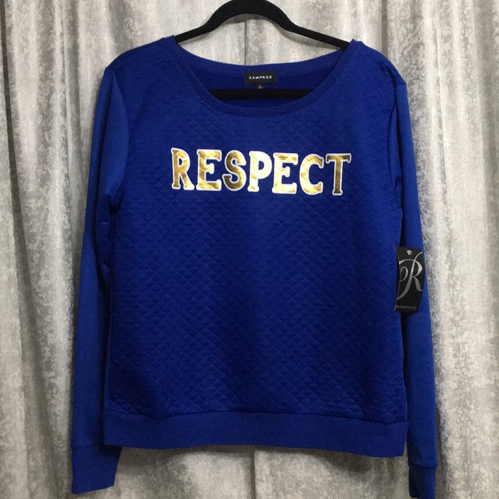 Royal blue lightweight sweater.